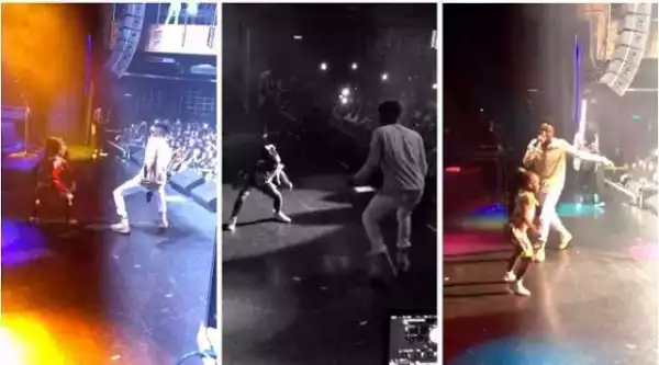 This Little Girl Battles With Lil Kesh On Stage As He Entertains Fans In Indigo (Photos, Video)